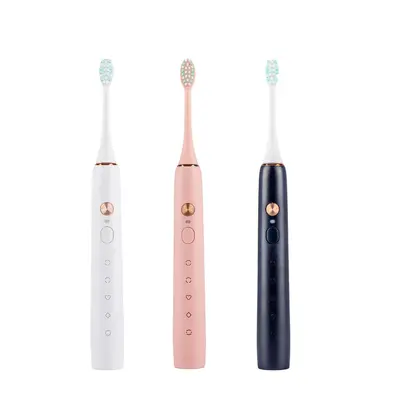 Ultrasonic Electric Toothbrush for Adults, Rechargeable, Soft Brush Heads - 6