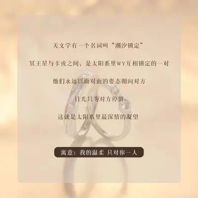 S999 Sterling Silver Pluto Couple Rings Luxury Niche Design Open Ring Pure Silver Rings New Style Gift for Girlfriend