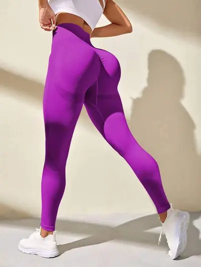 Seamless Yoga Leggings, High-Waist, Butt-Lifting - 13