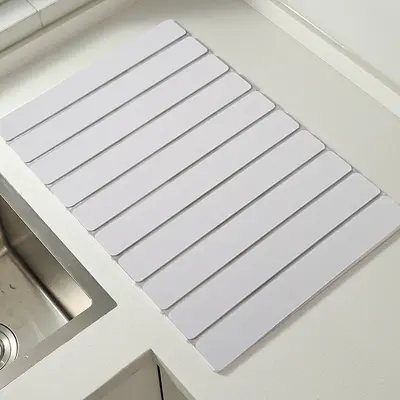 Hard Diatomite Kitchen Countertop Drain Mat Absorbent Mat Bathroom Washbasin Storage Rack Moisture-Proof Mildew-Proof Mat