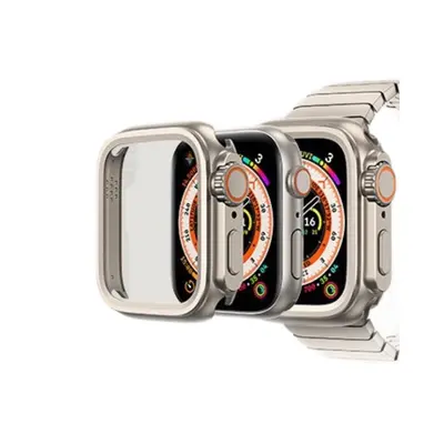 Compatible with Apple watch strap, iWatch Ultra 49 zinc alloy all-inclusive replica protective case frame, changes in seconds