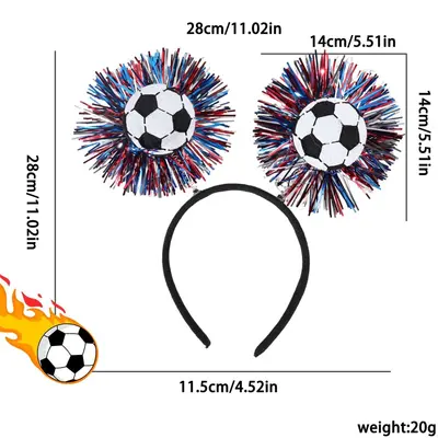 World Cup Football Glasses Headband Party Cheering Accessory - 12