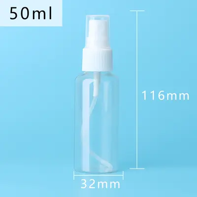 30ml 50ml 100ml ml sprey şişesi şeffaf PET plastik küçük sprey şişesi kozmetik parfüm yeniden paketleme şişesi sprey şişesi - 12