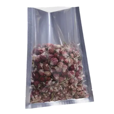 Alüminyum folyo vakum poşetleri, yarı şeffaf gıda sızdırmazlık ve saklama poşetleri, parlak düz poşetler, pişmiş yiyecekler için vakumlu plastik sızdırmazlık poşetleri.