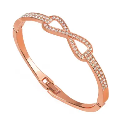 8-shaped diamond-studded couple bracelet, fashion accessory