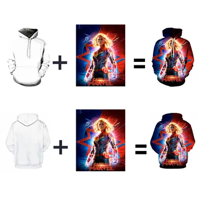 New Style Sweatshirt 3D Digital Printed Men's Hooded Sweatshirt Export Couple Sweatshirt T-Shirt Jumpsuit with LOGO