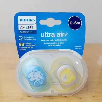 AVENT Emzik 0-6 ve 6-18 ay, makaron model, havalandırmalı - 12