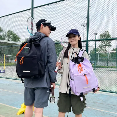 Badminton Sports Bag with Large Capacity and Drawstring Outdoor Backpack - 3