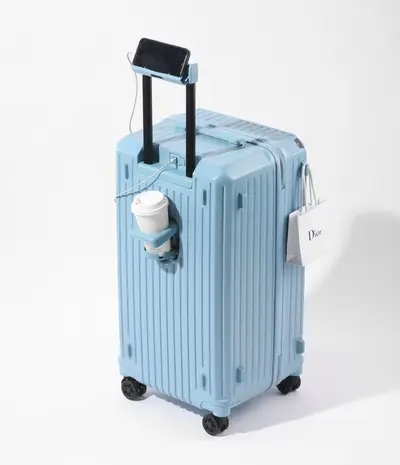 Origin: Jiaxing Pinghu, elevated large capacity zippered suitcase, five-wheel trolley suitcase, travel luggage, unisex combination lock suitcase. - 12