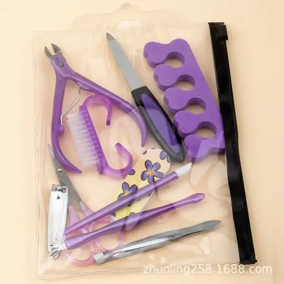 Maniküre-Set, 10-teilig, Nagelfeile und Polierwerkzeuge - 3