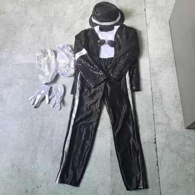 Children's Sequin Performance Costume Set for Dance and Cosplay - 7