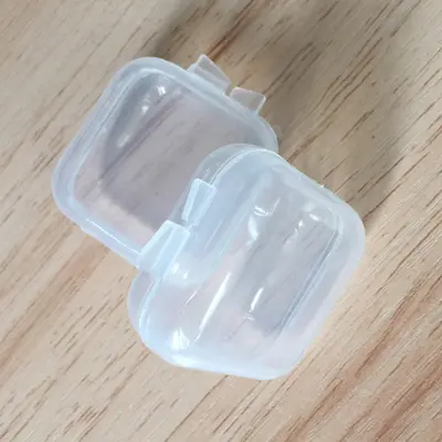 Mücevher kutusu saklama kutusu balık oltası kutusu küçük kutu şeffaf plastik küçük kare kutu kulak tıkacı kutusu mücevher kutusu saklama kutusu - 4