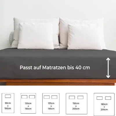 Solid Color Four-Piece Bed Skirt Set with Pillowcase and Mattress Cover