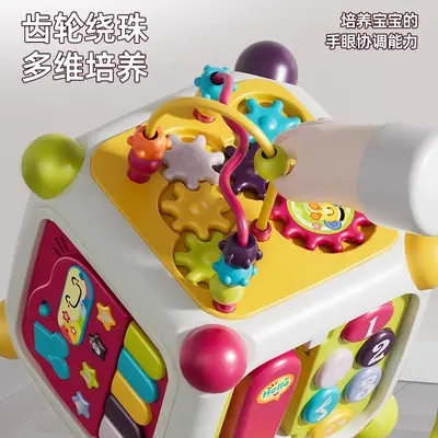Six-Sided Cube Baby Toy 6+ Months Cause-and-Effect Educational Learning Toy