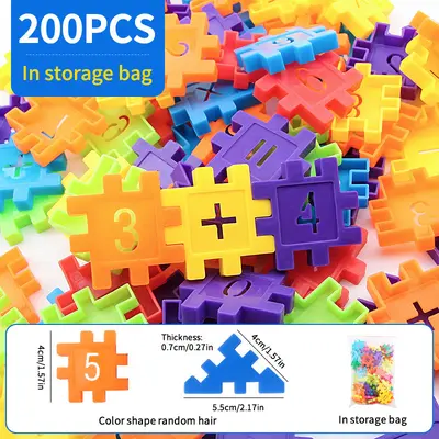 Yapı blokları oyuncak, 3-6 yaş puzzle ev - 8