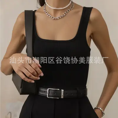 Women's Slim-Fit Sleeveless Solid Color Camisole Tank Top, 2026 - 8