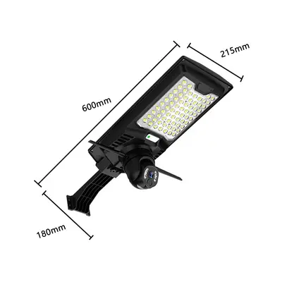 Pyramid Solar Street Light Camera, Remote Outdoor Surveillance - 6