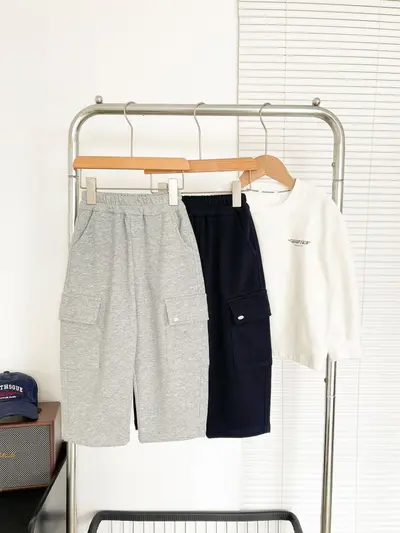 Children's Loose Sweatpants with Large Pockets, Autumn 2026
