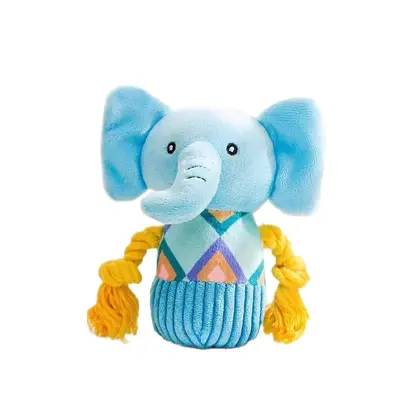 Dog Squeaky Toy Chew Resistant Puppy Pet Training Plush Doll Large Dog Solo Boredom Relief Plush Dog Supplies