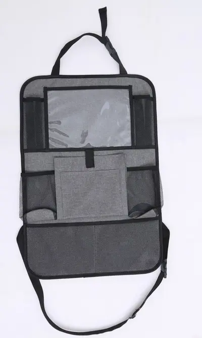 Car seat storage bag, back seat storage bag, iPad hanging bag, rear seat Oxford fabric anti-kick small table - 8