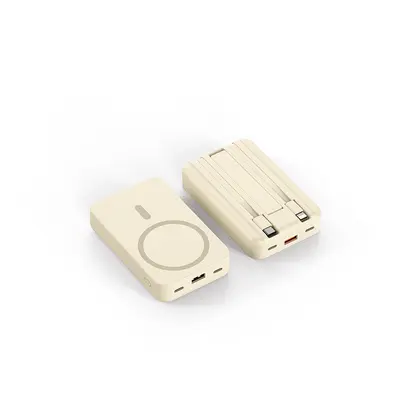 Grenzüberschreitende 3C-zertifizierte magnetische Schnell-Powerbank 20000 mAh mit integriertem Kabel und Ständer, Mobile Power mit anpassbarem Logo - 10