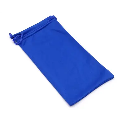 Solid Colour Glasses Pouch and Microfibre Cloth Set, Drawstring Bag - 8