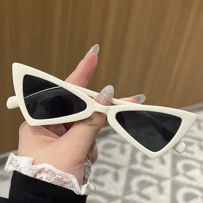 2025 Triangle Bow-Shaped Sunglasses, Unisex Retro Style - 10