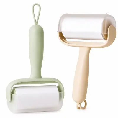Adhesive lint roller drum, tear-off bedding cleaner tool