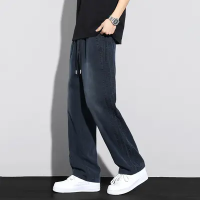 Men's Summer Tencel Thin Wide-Leg Casual Pants, Loose Fit