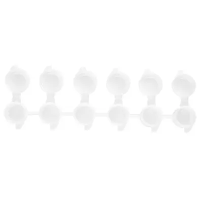 Single-Piece Empty Paint Box, 6-Compartment Paint Packaging Box, 2ml/3ml, Oil Paint Palett - 6
