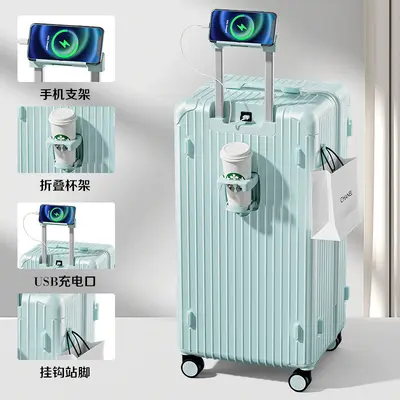 32-Inch Extra-Large Women's Trolley Suitcase with Combination Lock - 11