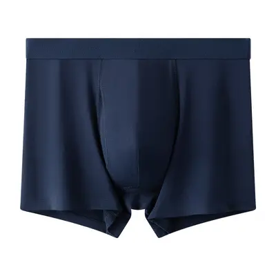Herren-Boxershorts aus 60er Kammgarn-Baumwolle, seitlicher Schlitz, schmale Passform