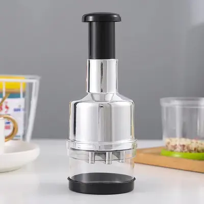 German-Style Kitchen Magic Garlic Press 304 Stainless Steel Black Technology Garlic Mincer Garlic Paste Tool Garlic Crusher