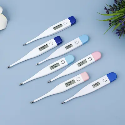 LCD Ekranlı Elektronik Dijital Ateş Termometresi, Bebek ve Yetişkinler İçin
