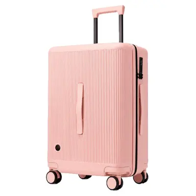 Neues Modell Handgepäckkoffer kratzfest verschleißfest Zahlenschloss Reisekoffer mit Firmenlogo-Muster 20-Zoll-Gepäckkoffer Trolley-Koffer