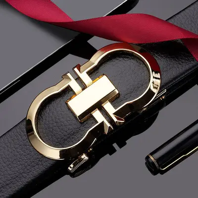 Men's Automatic Buckle Belt Korean Fashion Comfortable Youth and Middle-aged Waist Belt Business Casual Pants Belt Wholesale