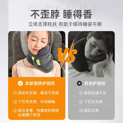 U-Shaped Neck Travel Pillow for Car, Train and Airplane