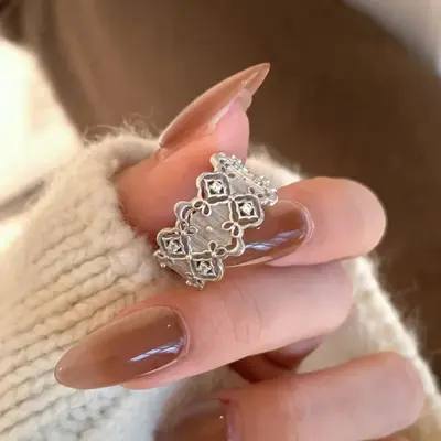Damenring 18 Karat Silber - 8
