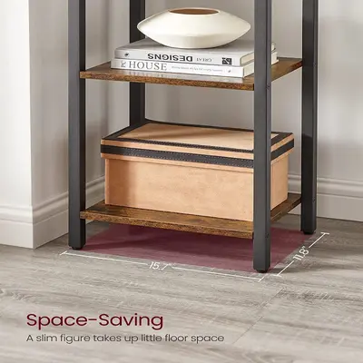 Wall-Mounted Multi-Tier Magazine Rack, Scandinavian Style - 4