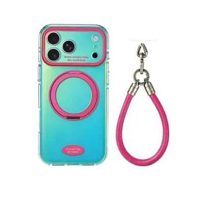 Laser 360-degree magnetic stand case for iPhone 17 Pro Max