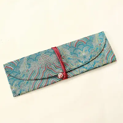 Lange Räucherstäbchenschachtel, Strukturkamm-Tasche, tragbarer Reiseräuchergefäß, Liegendes Räucherstäbchen-Etui, Sammler-Schmuckschatulle, Aufbewahrungstasche aus Stoff - 9