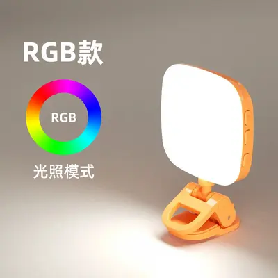 Mini Handheld Live Streaming Fill Light, Portable Clip-On Selfie Light - 10