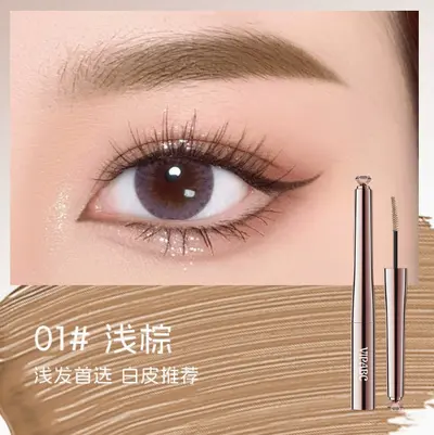 Waterproof Long-Lasting Eyebrow Gel, Natural Look, Light Brown - 7
