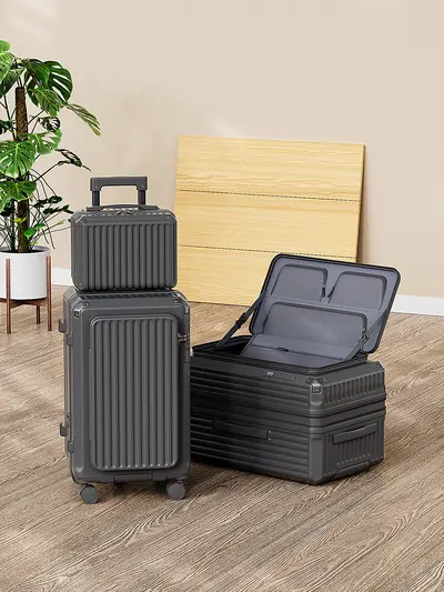 28-Inch Expandable Deep Suitcase, Combination Lock, Silent Spinner Wheels - 6