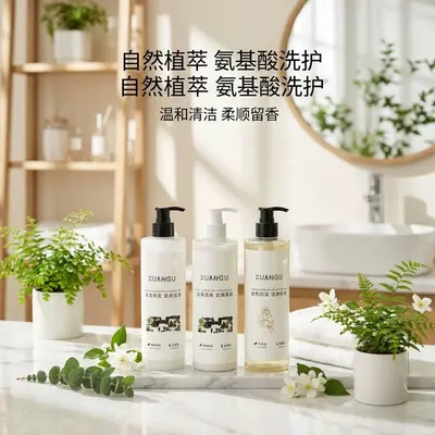 洗发水控油蓬松柔顺丝滑护发素香氛洗发露温和清洁洗护沐套装批发