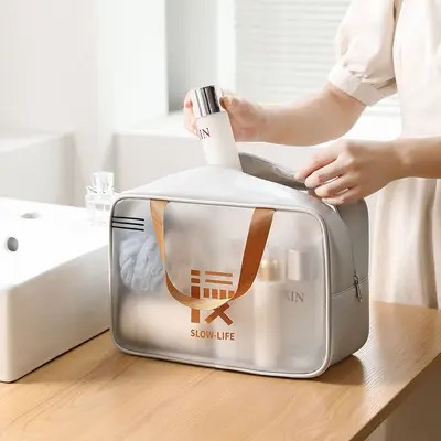 PVC-Kosmetiktasche 3-teilig, große Kapazität, wasserdicht