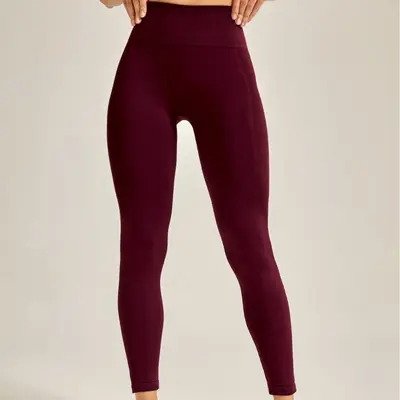 Hochbund-Leggings schnelltrocknend, atmungsaktiv, für Yoga und Sport
