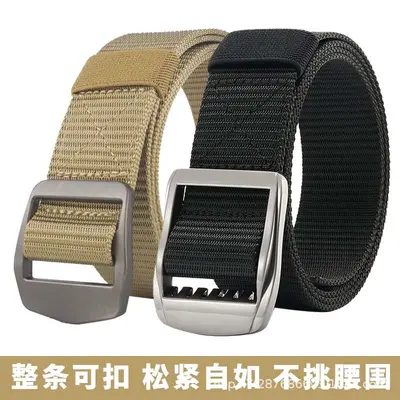 Nylon Tactical Canvas Belt, Outdoor and Casual Use, Japanese Buckle