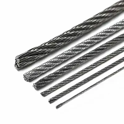 8/10 mm galvanizli çelik halat, pres uçlu, kauçuk kaplı
