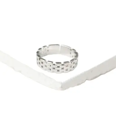 Hip-Hop Men's Index Finger Ring, Retro Open Band, Adjustable